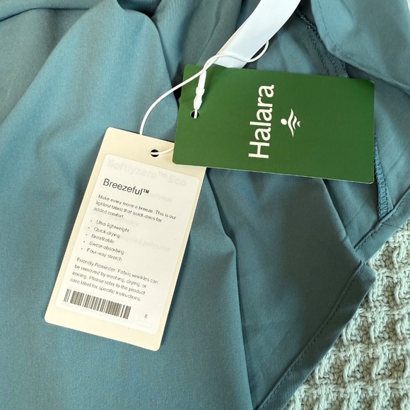 NWT Halara Breezefull Backless Racerback Midi Tank Dress Womens XL Stone Blue - Picture 3 of 9